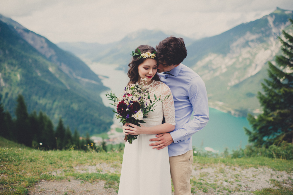 magical mountain elopement shoot in tyrol by saskia stolzlechner